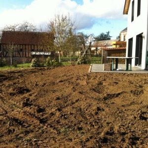 Création jardin et terrasse après