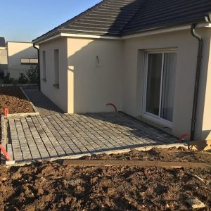 Création terrasse pavée
